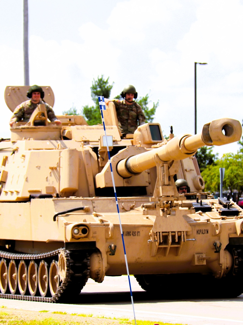 M109A6 Paladin training operations at Fort McCoy