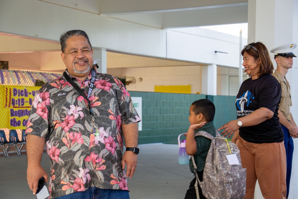 Marine Corps Base Camp Blaz celebrates Finegayan faculty and staff on outreach day.