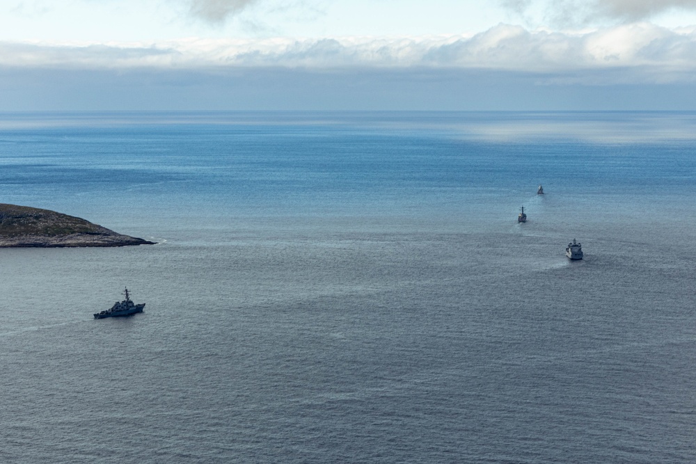 Destroyer Squadron Two Operates with Royal Norwegian Navy in North Cape Fjord