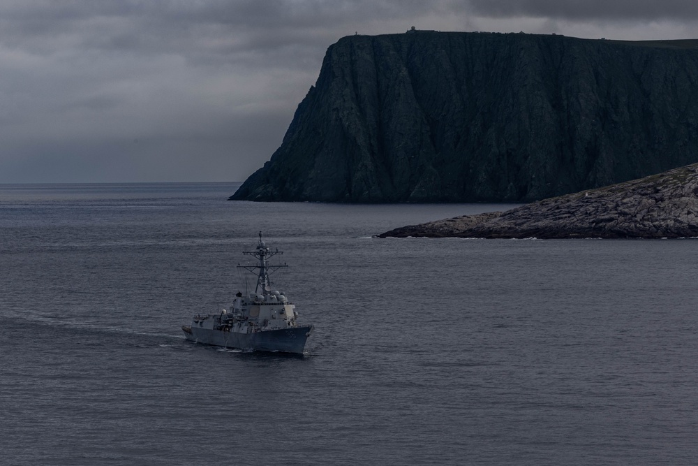 Destroyer Squadron Two Operates with Royal Norwegian Navy in North Cape Fjord