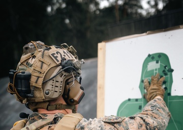U.S. and Swedish Marines share weapons skills