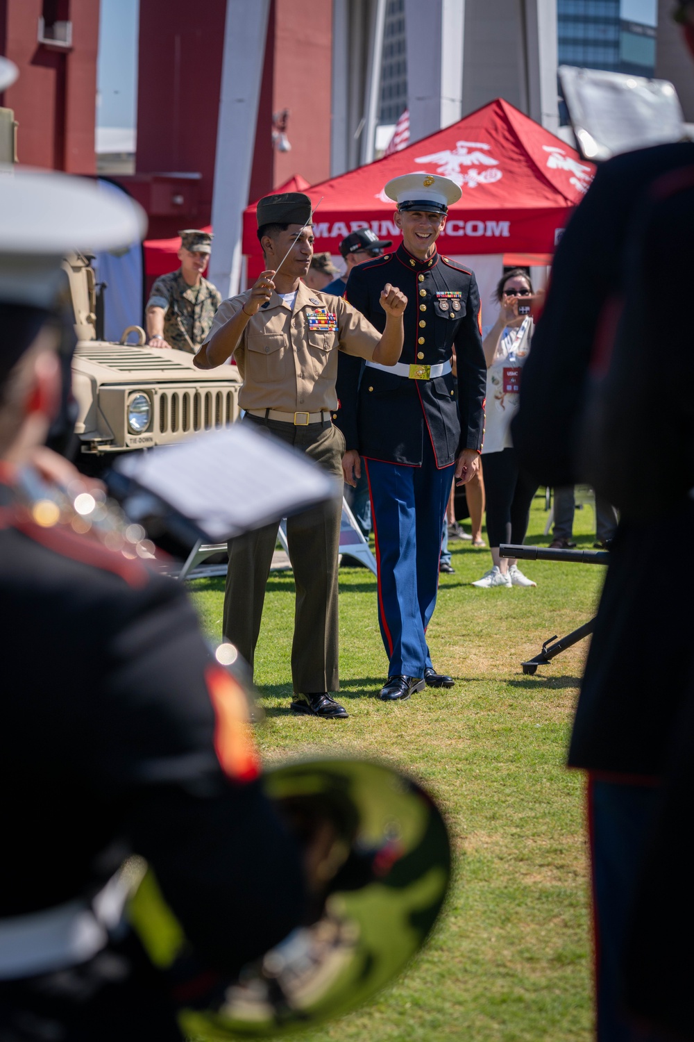 Marine Week Atlanta 2025: 2D MAW Band and Silent Drill Platoon Performance