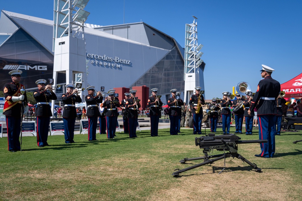 Marine Week Atlanta 2025: 2D MAW Band and Silent Drill Platoon Performance