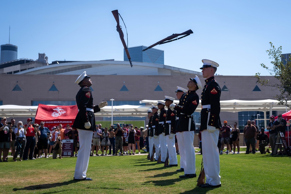 Marine Week Atlanta 2025: 2D MAW Band and Silent Drill Platoon Performance