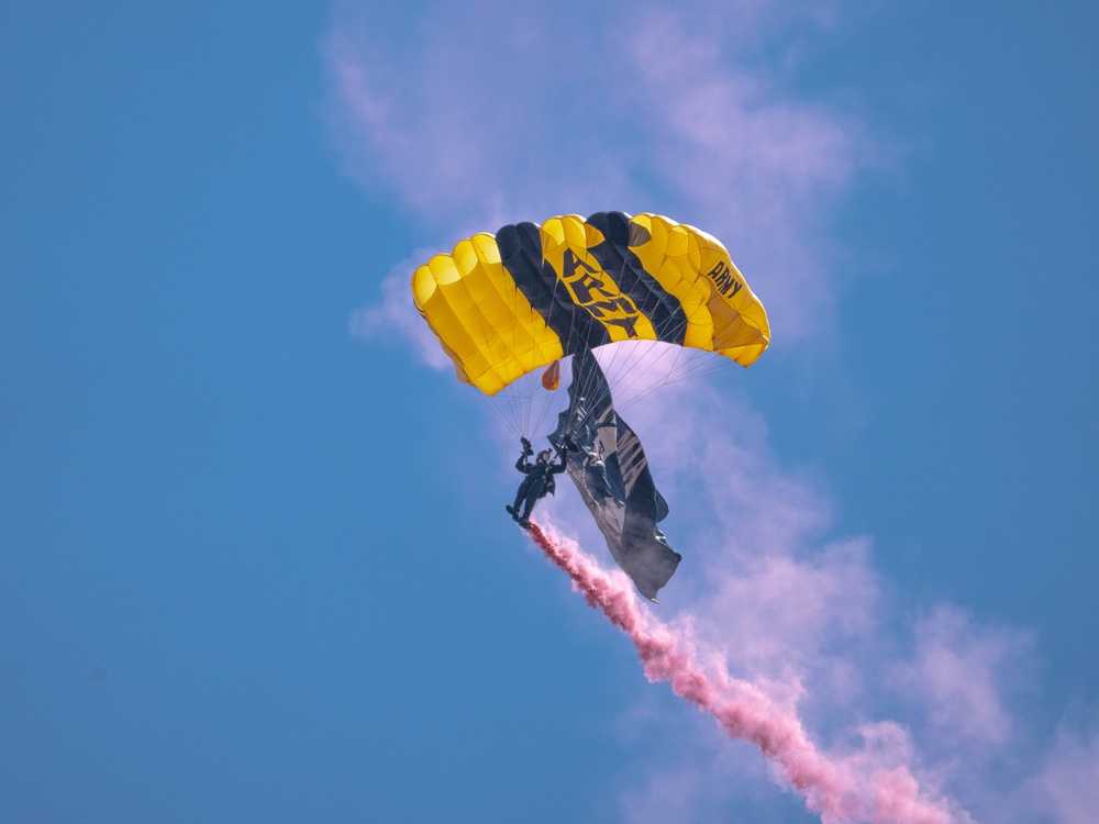 U.S. Army Golden Knights Perform at Wings of Pride Airshow 2025