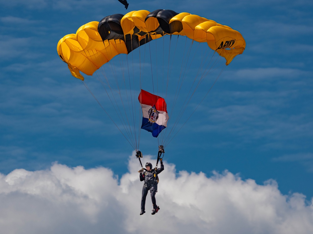 U.S. Army Golden Knights Perform at Wings of Pride Airshow 2025