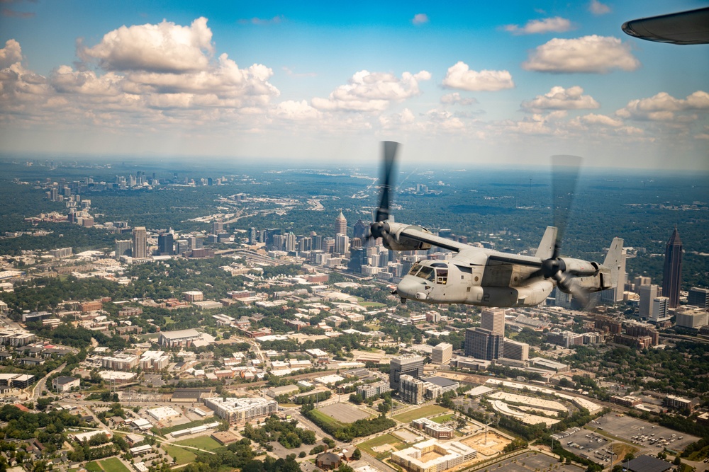 Marine Week Atlanta 2025: Mercedes-Benz Stadium Flyover