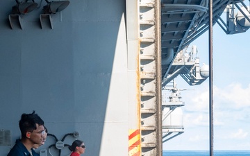 USS America (LHA 6) Conducts Small Arms Shoot