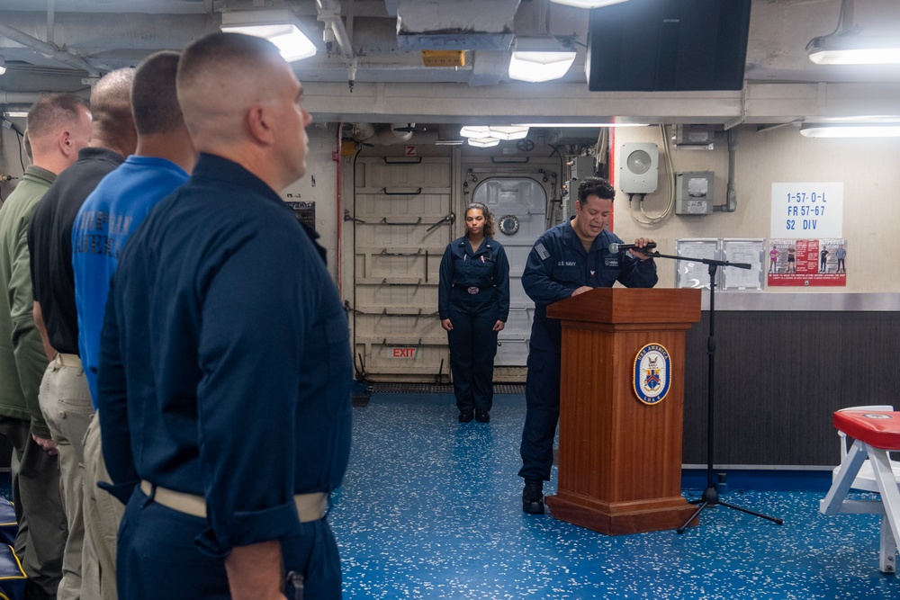USS America (LHA 6) Holds Medal of Honor Memoriam Ceremony