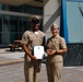 NMRC Command Master Chief Reenlists, Turns Over Office