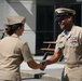 NMRC Command Master Chief Reenlists, Turns Over Office