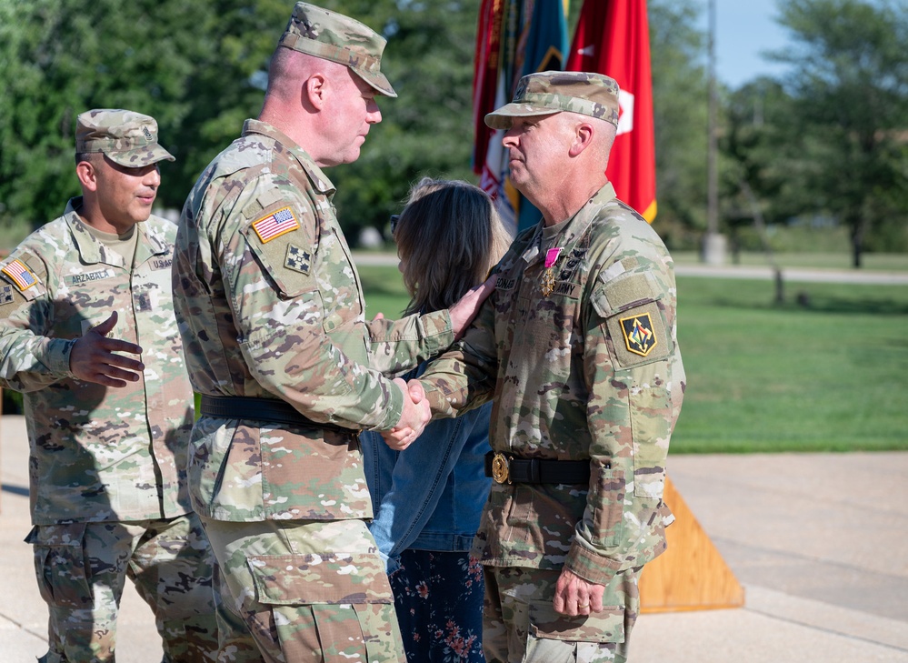 Fort Leonard Wood says farewell to Brig. Gen. Leonard during ceremony