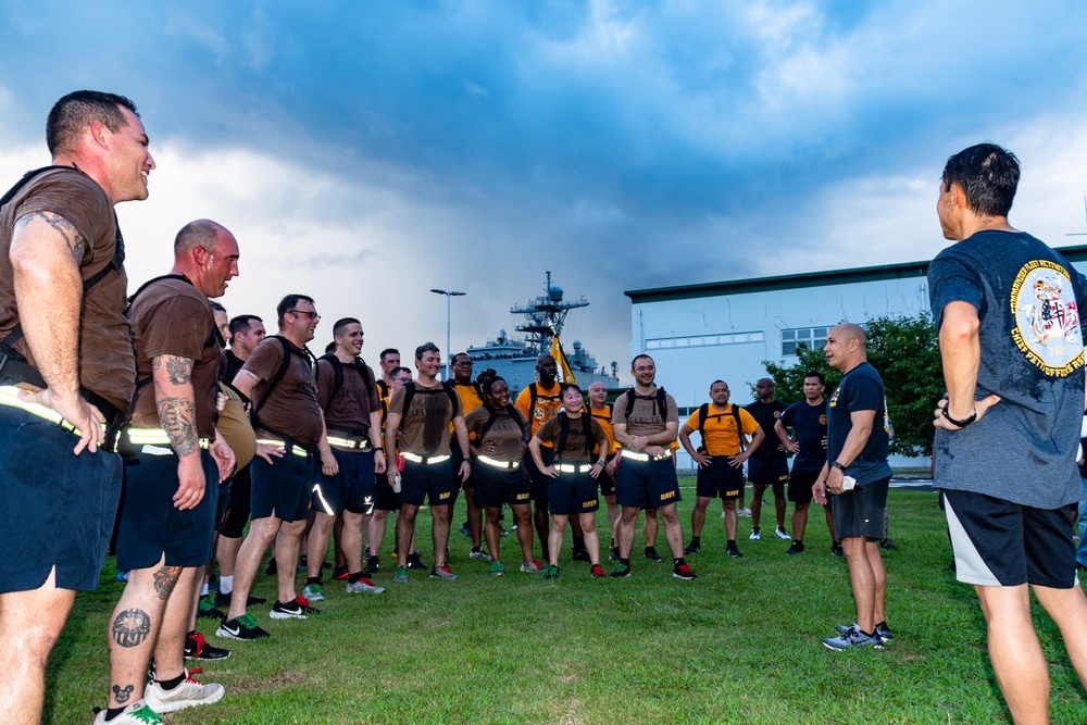 CFAS Chiefs and Selectees Conduct CPO Pride Run