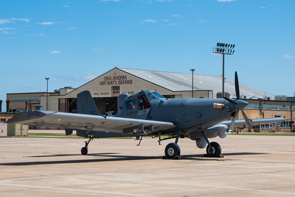 OA-1K Skyraider II joins the WRANGB flightline