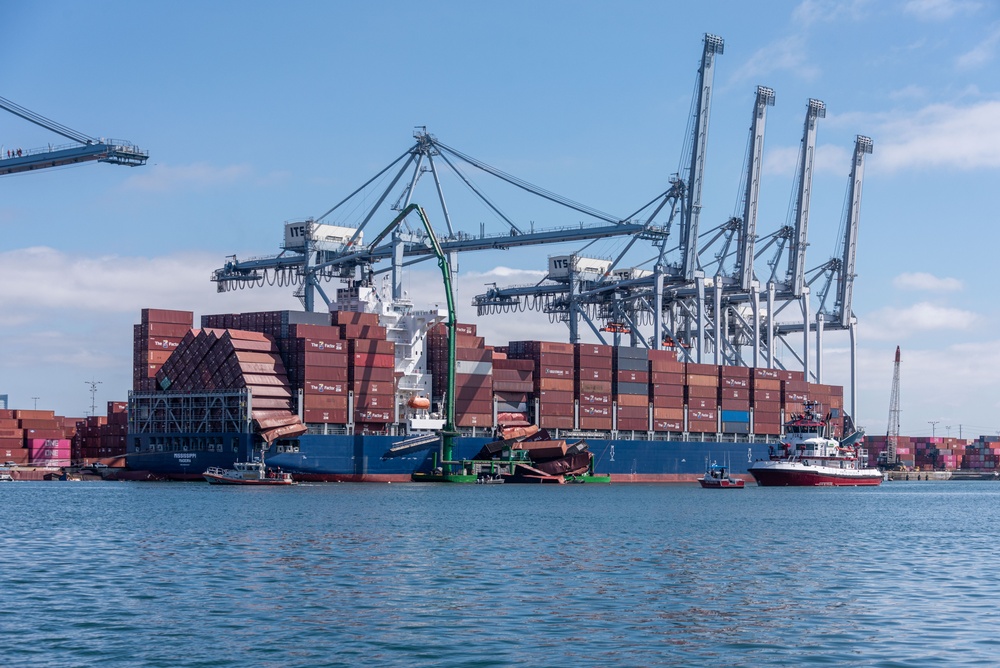 Unified Command, U.S. Coast Guard respond to Pier G Container Incident at the Port of Long Beach, California.