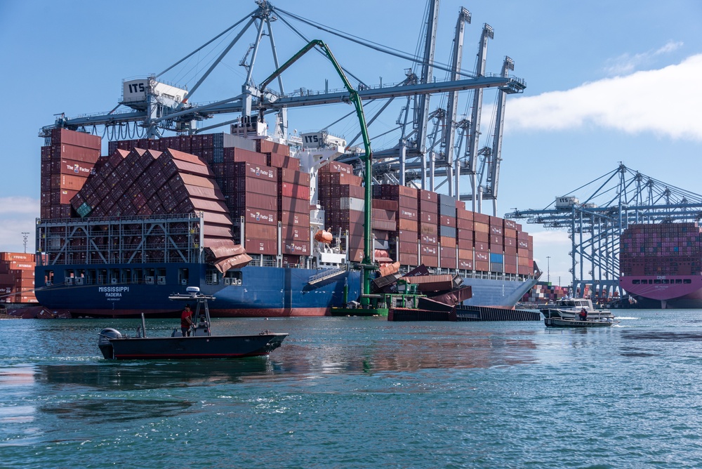 Unified Command, U.S. Coast Guard respond to Pier G Container Incident at the Port of Long Beach, California