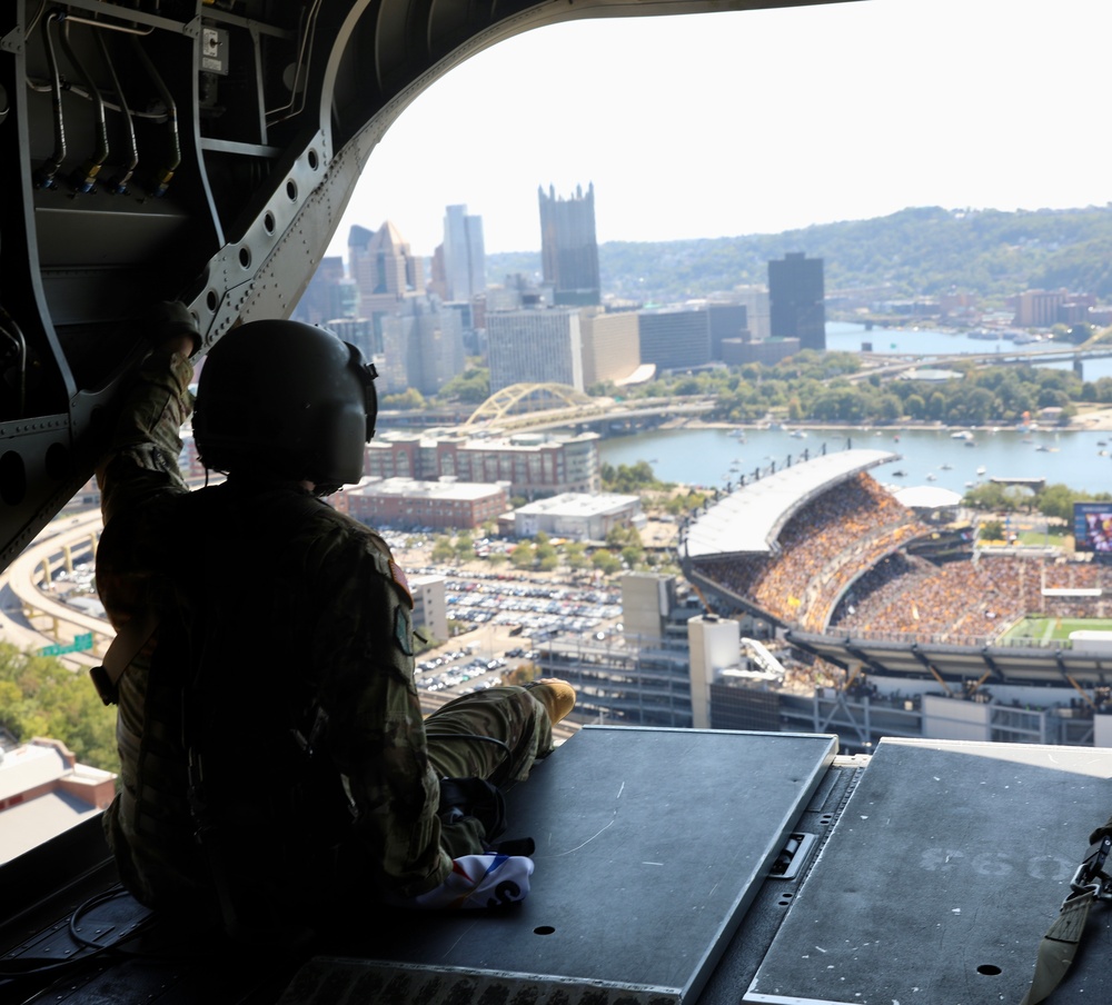 Steelers flyover