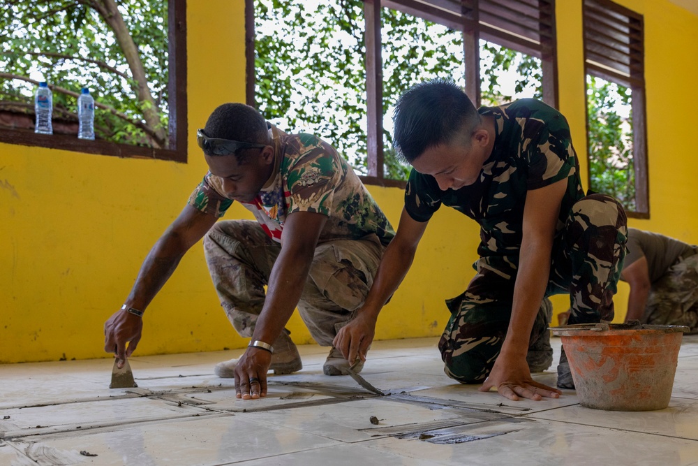 555th Engineer Brigade renovates school