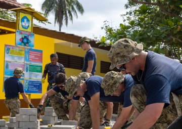 555th Engineer Brigade renovates school