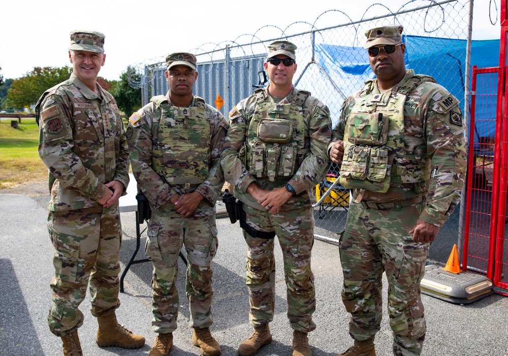 Chief of the National Guard Bureau, Gen. Steven Nordhaus meets 112th Military Police Battalion, Mississippi National Guard Senior Leadership