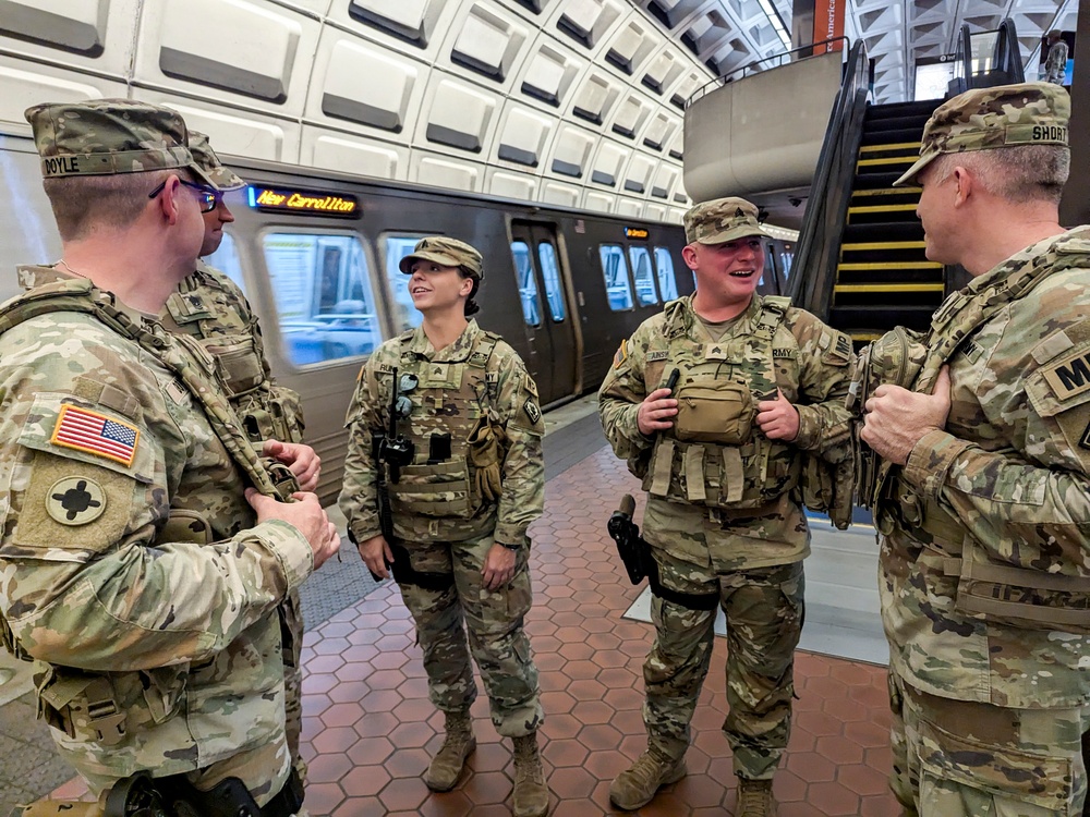112th Military Police Battalion Senior Leadership, MS National Guard, visit battalion Soldiers at Union Station