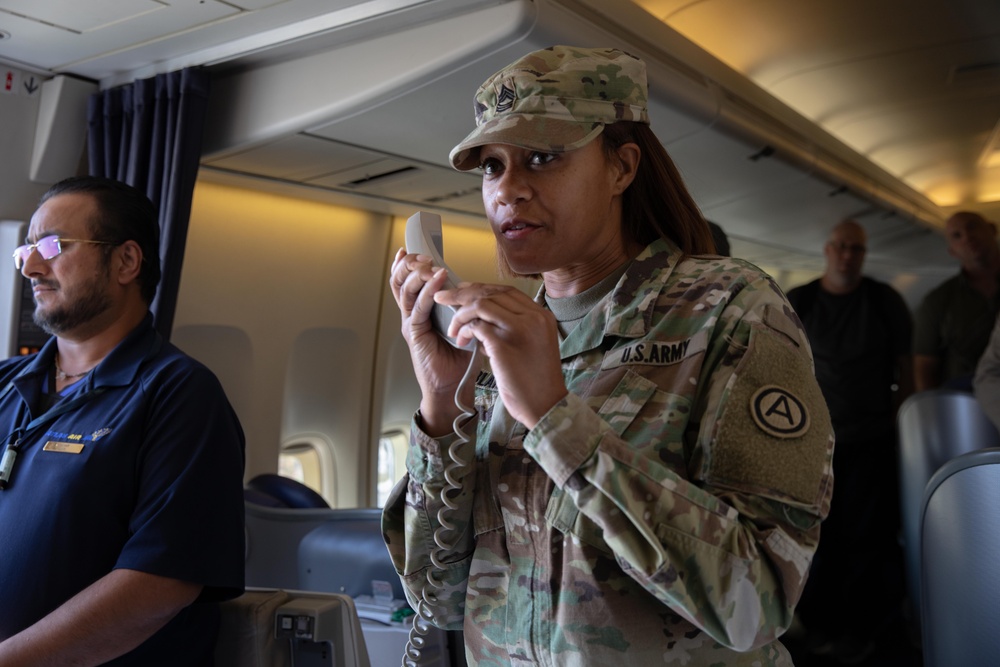 U.S. Service Members arrive in Egypt for Bright Star 25