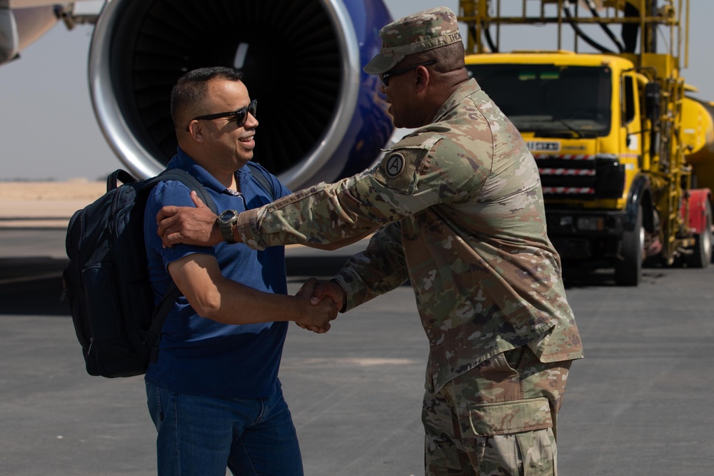 U.S. Service Members arrive in Egypt for Bright Star 25