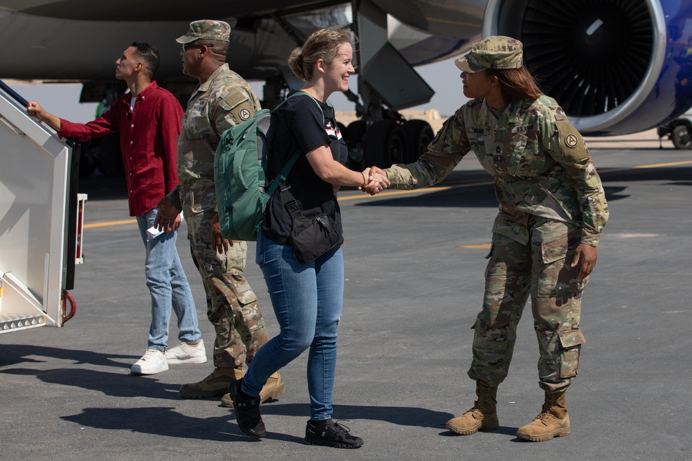 U.S. Service Members arrive in Egypt for Bright Star 25