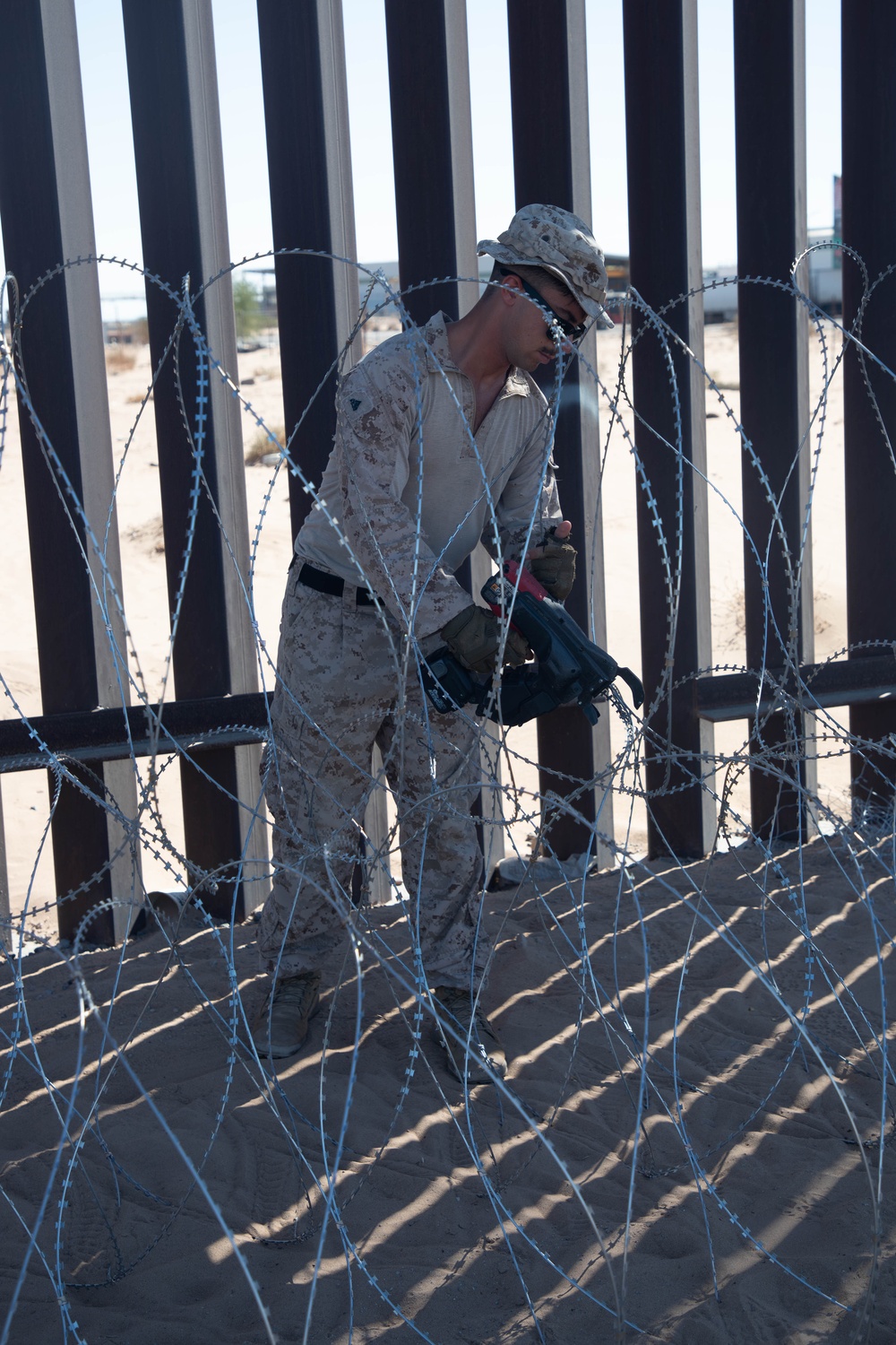 US Marines’ Combat Logistics Battalion reinforce southern border at Yuma, Arizona