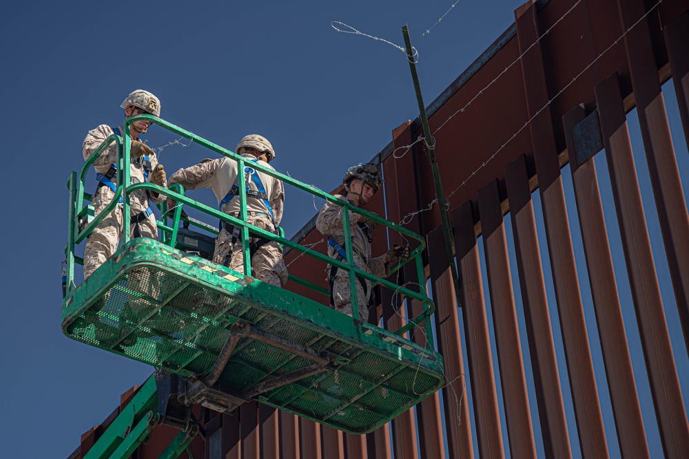 US Marines’ Combat Logistics Battalion reinforce southern border at Yuma, Arizona