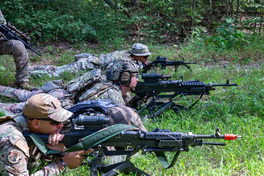 Green Berets and ANG conducts M240 drills at Sage Eagle 25-4