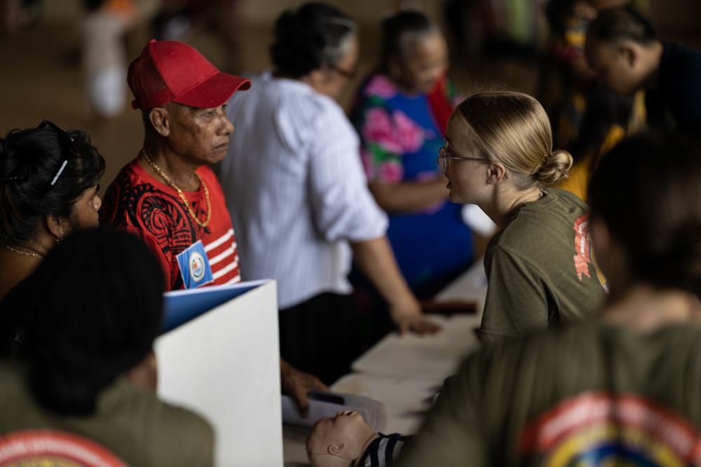 Koa Moana 25 Marines Participate in Health Fair