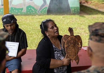 Koa Moana 25 Marines Exchange Gifts with Pohnpei Public Library