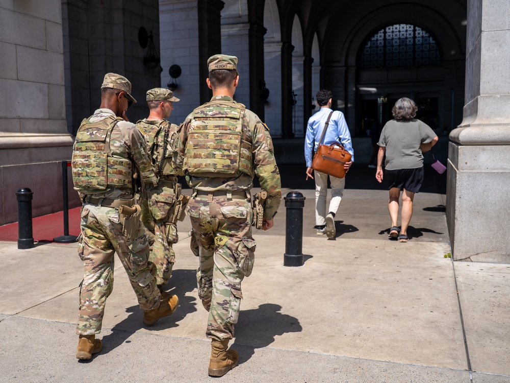 Task Force Magnolia patrolling Union Station Task Force Magnolia patrolling Union Station