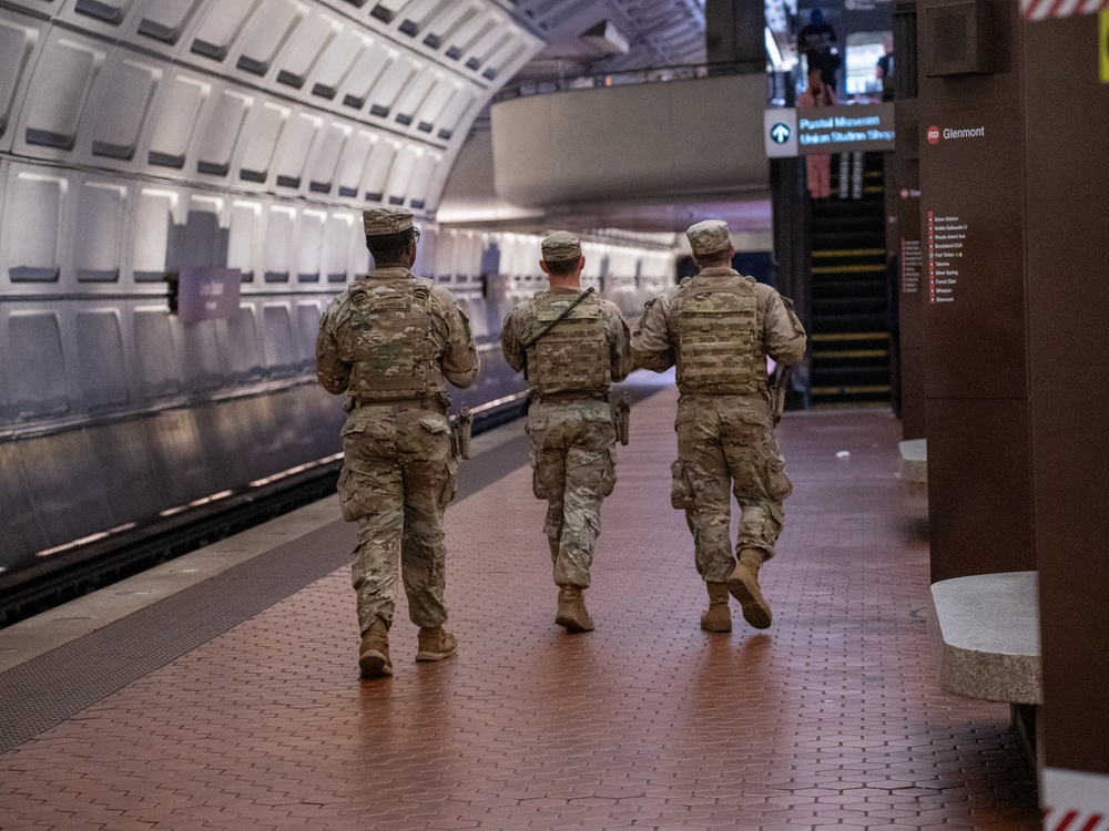 Task Force Magnolia patrolling Union Station Task Force Magnolia patrolling Union Station
