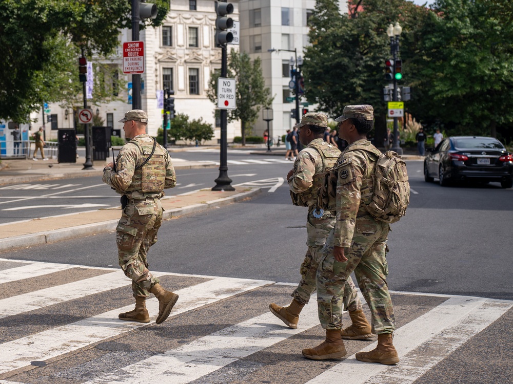 Task Force Magnolia patrolling Dupont Circle