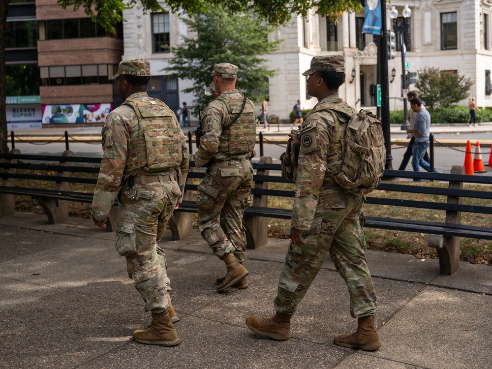 Task Force Magnolia patrolling Dupont Circle