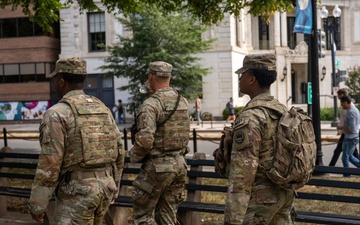 Task Force Magnolia patrolling Dupont Circle