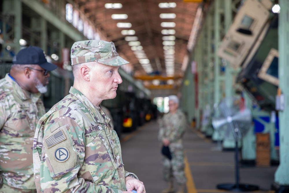 The U.S. Army Materiel Support Command – Korea (MSC-K) proudly welcomed Brig. Gen. Jeffrey LaPierre, Wartime G3 (operations), Eighth Army, to the Combat Power Generation Center (CPGC) on Aug. 27.