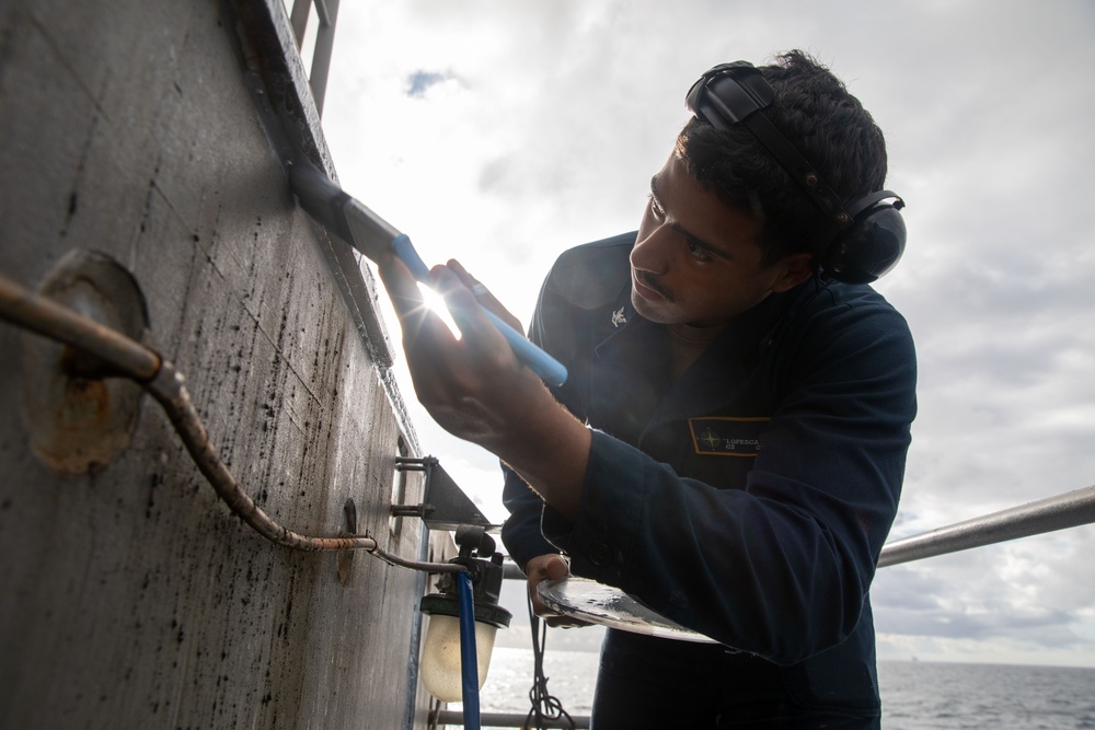USS Gerald R. Ford (CVN 78) Sailors Conducts Preservation