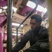 USS Gerald R. Ford (CVN 78) Sailor Operates Pumps in Engine Room