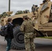 U.S. Army Soldiers display tactical vehicle to Estonian locals