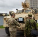 U.S. Army Soldiers display tactical vehicle to Estonian Defence League volunteers