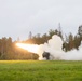U.S. Army M142 HIMARS conducts the Artillery Table VI live fire