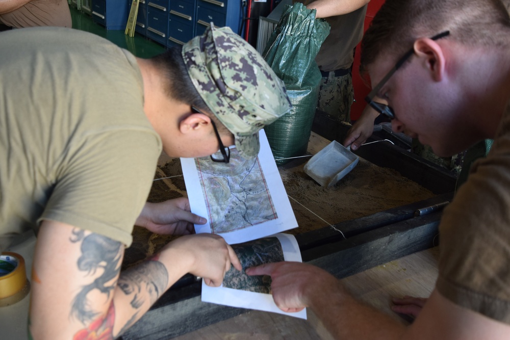 NMCB 4 Seabees Build Terrain Model