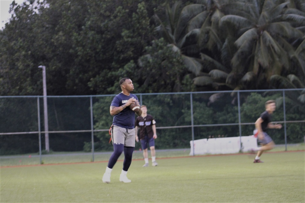 NMCB 4 Seabees Play Football