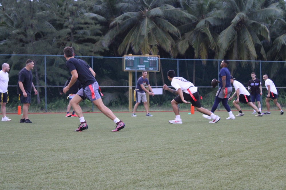 NMCB 4 Seabees Play Football