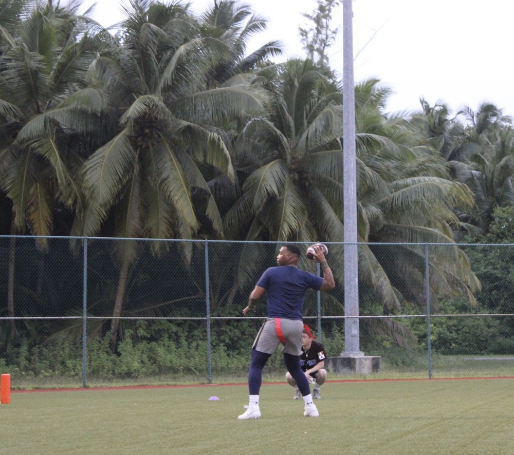 NMCB 4 Seabees Play Football