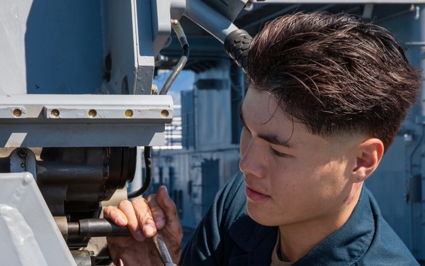 USS Mount Whitney Departs Homeport, Gaeta, Italy