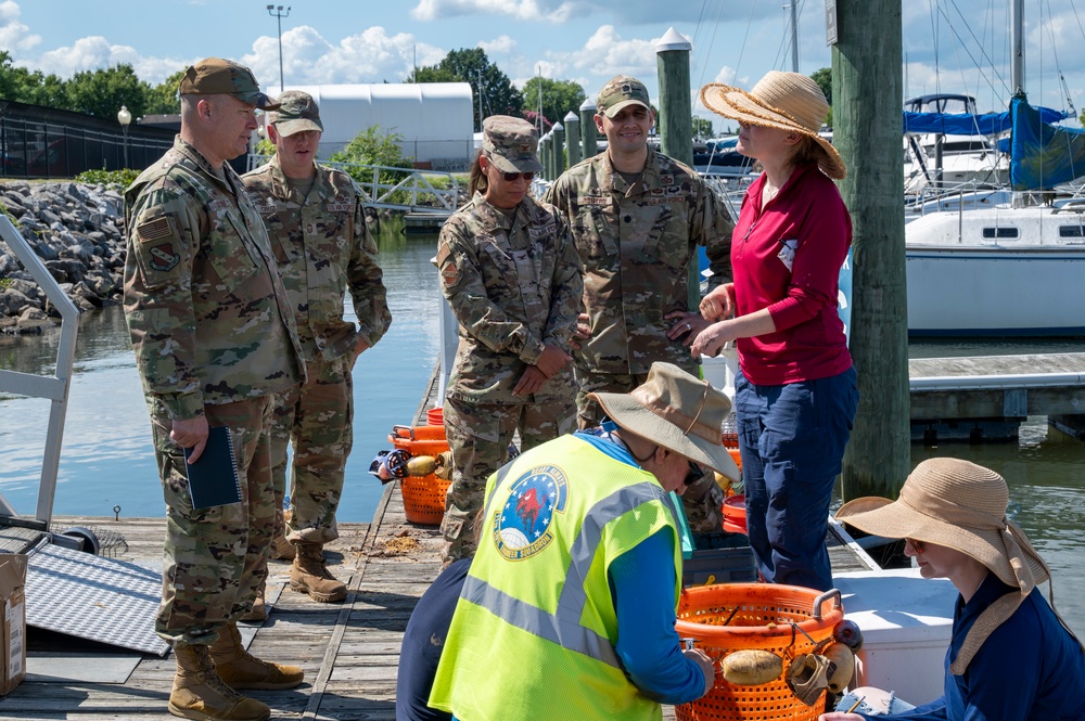 JBAB releases mussels to aid Potomac River